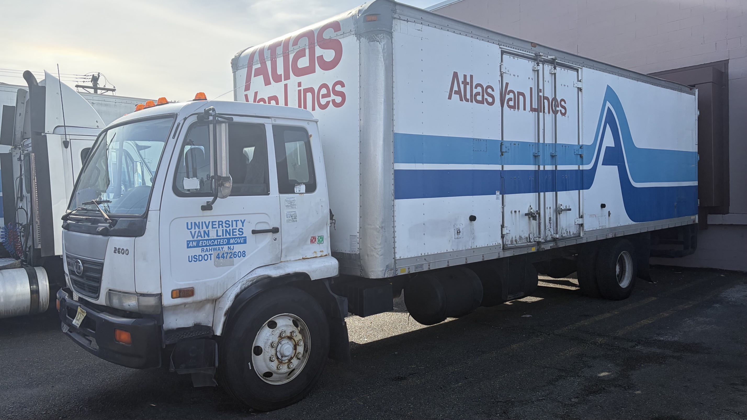 University Van Lines moving equipment and truck
